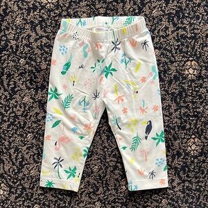 Hanna Andersson Floral Print Cropped Leggings